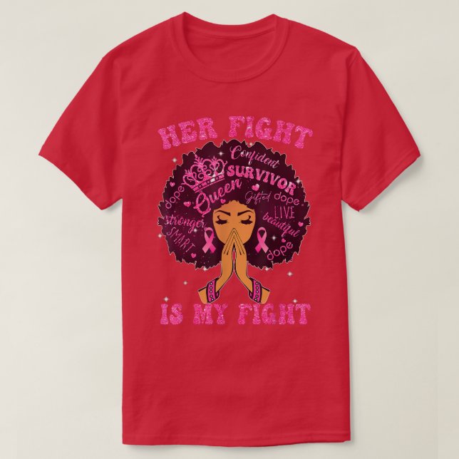 Camiseta Menina Negra Mulher Sua Luta É Minha Luta Contra A (Frente do Design)
