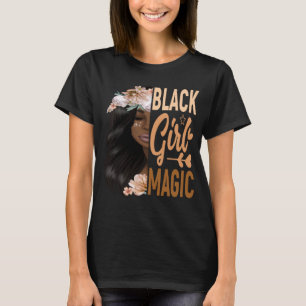 CAMISETA MENINA NEGRA SENDO MÁGICA