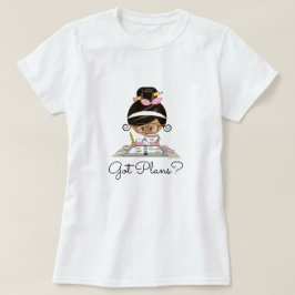 Camiseta Menina obtida do planejador dos planos pele da