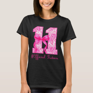 Camiseta Menina Oficial Pré-Adolescente de 11 Anos de Idade