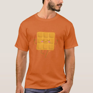 Camiseta menina padeira lanche massa de waffle yoga pastela