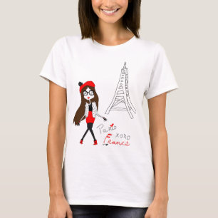 Camiseta Menina parisiense