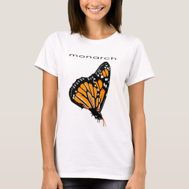 Camiseta Menina-Parte superior do monarca (Frente)