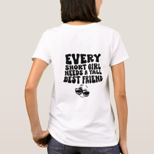 Camiseta Menina Pequena Alta Amiga