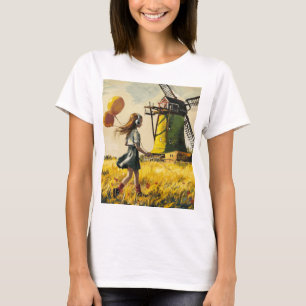 CAMISETA MENINA PEQUENA ANDANDO