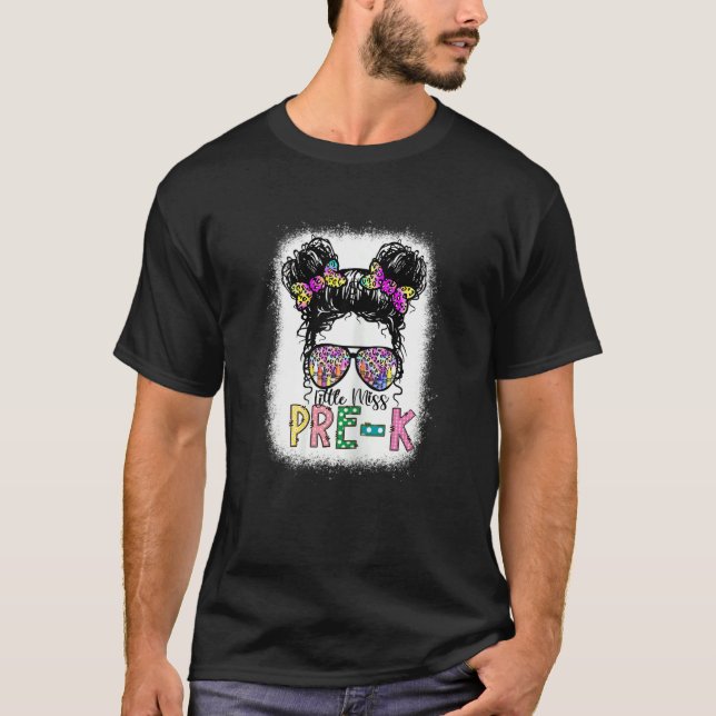 Camiseta Menina Pré K Bonita, Meninas Bun Bun Bun De Volta  (Frente)