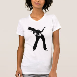 Camiseta Menina preta da rocha