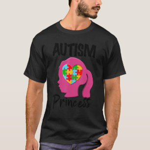 Camiseta Menina Princesa Autista Conscientização do Autis