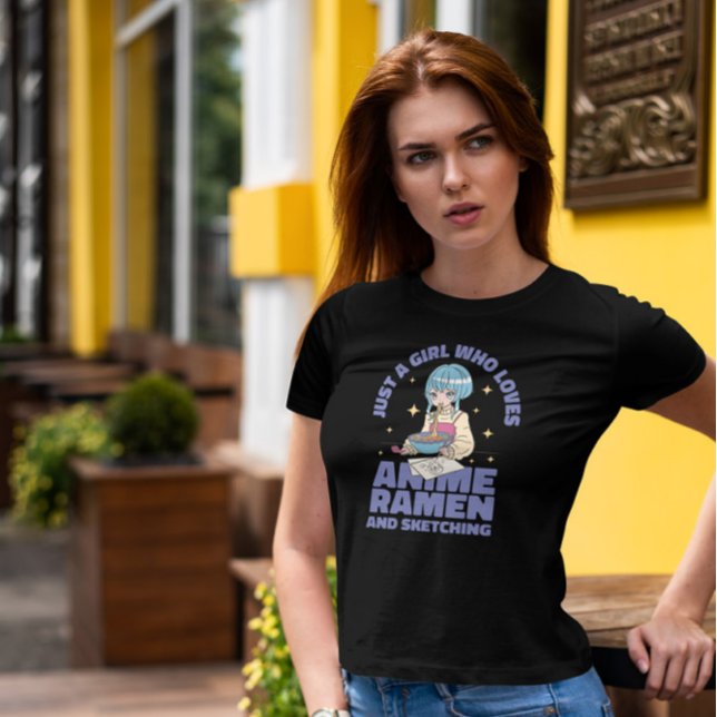 Camiseta Menina Que Ama Anime (Criador carregado)