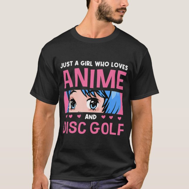 Camiseta Menina Que Ama Anime E Jogador De Anime De Golfe (Frente)