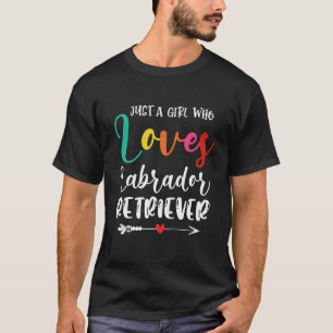 Camiseta Menina Que Ama Cachorro Labrador Retriever Lab Mãe