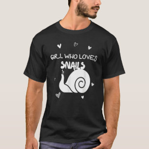 Camiseta Menina Que Ama Caracóis Insetos Floresta De Terra