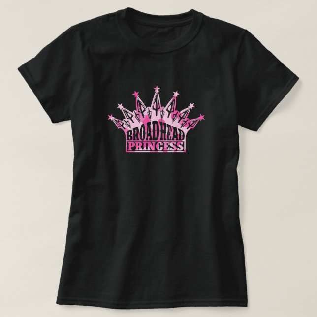 Camiseta Menina que caça a princesa Camo de Broadhead da (Frente do Design)