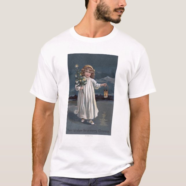 Camiseta Menina que guardara a árvore e a lanterna (Frente)