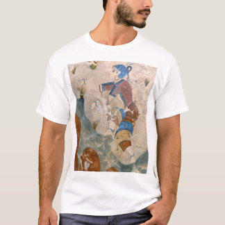 Camiseta Menina que recolhe o açafrão