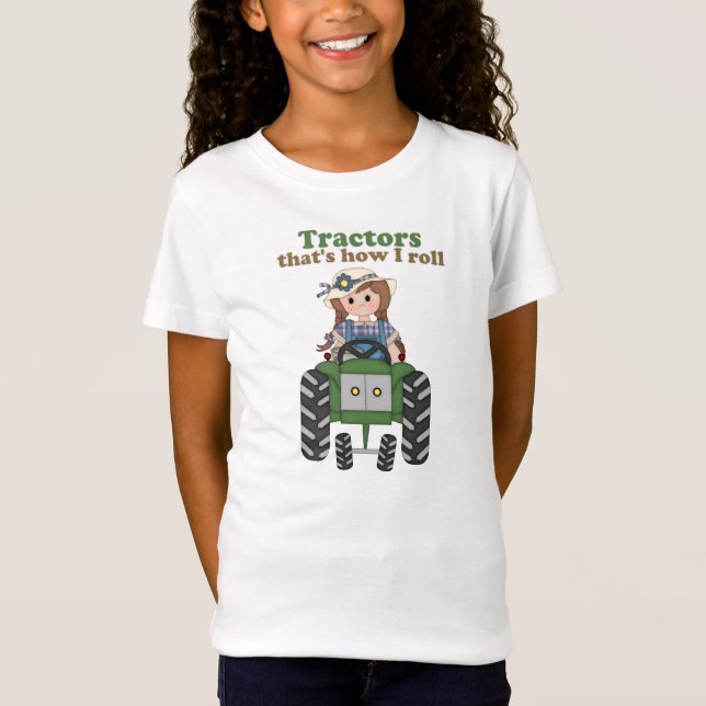 Camiseta Menina Rolo De Trator (Frente)