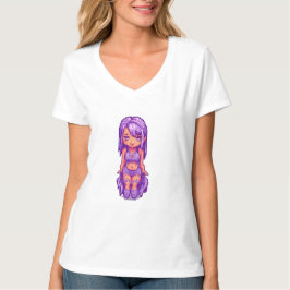 Camiseta Menina roxa