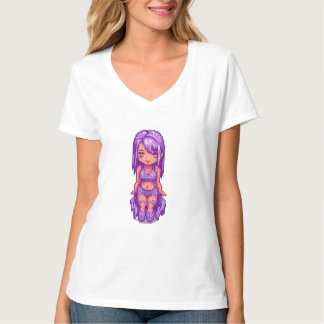 Camiseta Menina roxa
