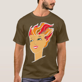 Camiseta menina ruiva