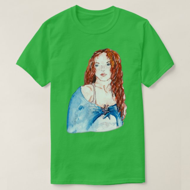 Camiseta menina ruiva 13 (Frente do Design)