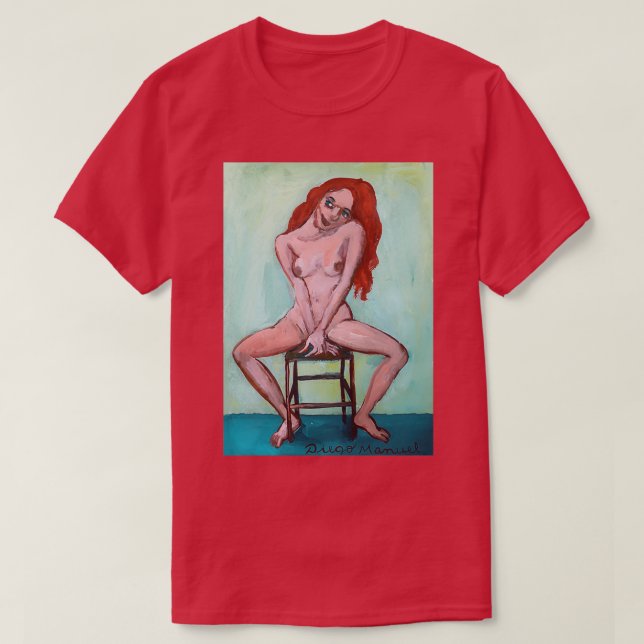 Camiseta menina ruiva 17 (Frente do Design)