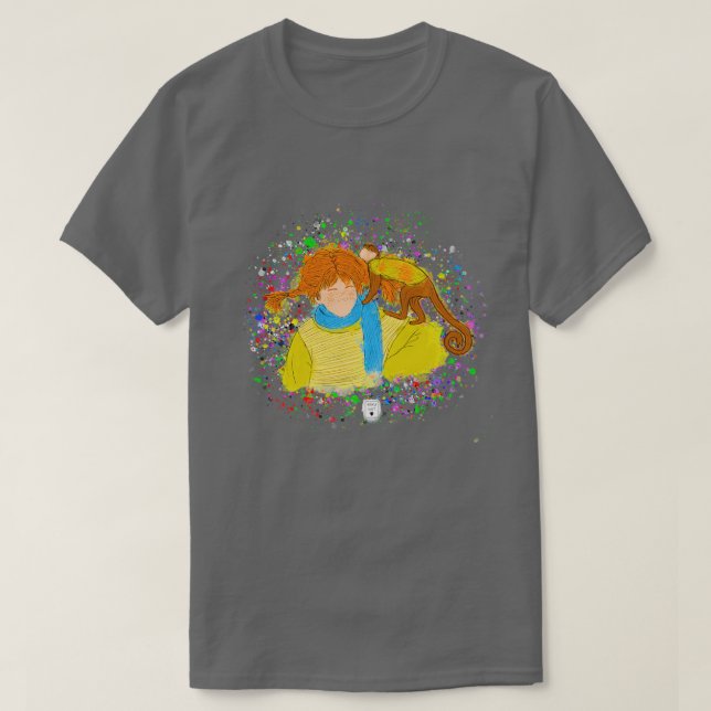 Camiseta menina ruiva 23 (Frente do Design)