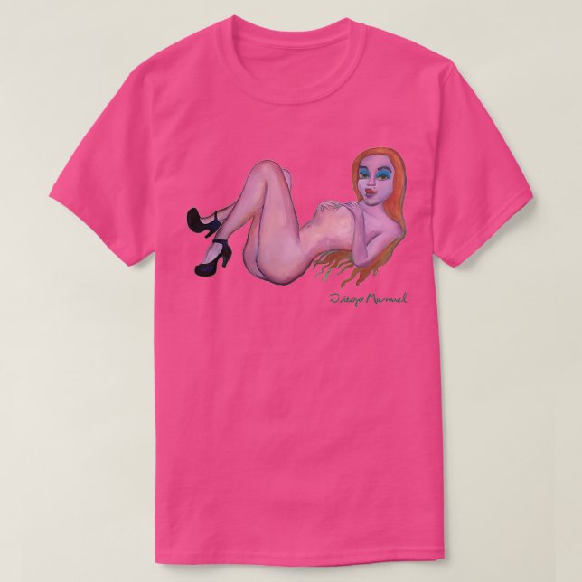Camiseta menina ruiva 7 (Frente do Design)