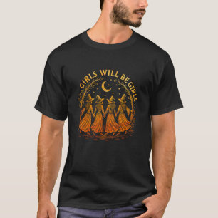 Camiseta Menina Será Meninas Bruxa Bruxa Sazonada Assustado