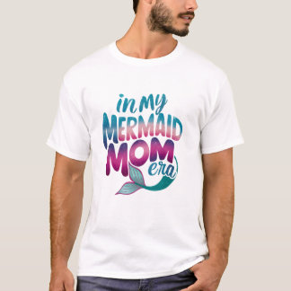 Camiseta Menina Sereia Mãe Dia das Mães