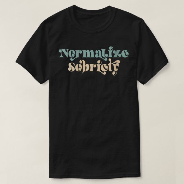 Camiseta Menina Sóbria Cota Normalize Sobriety VNeck (Frente do Design)