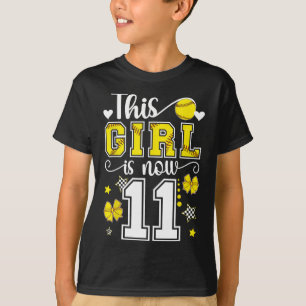 Camiseta Menina Softll de 11 anos de idade Aniversário de 1