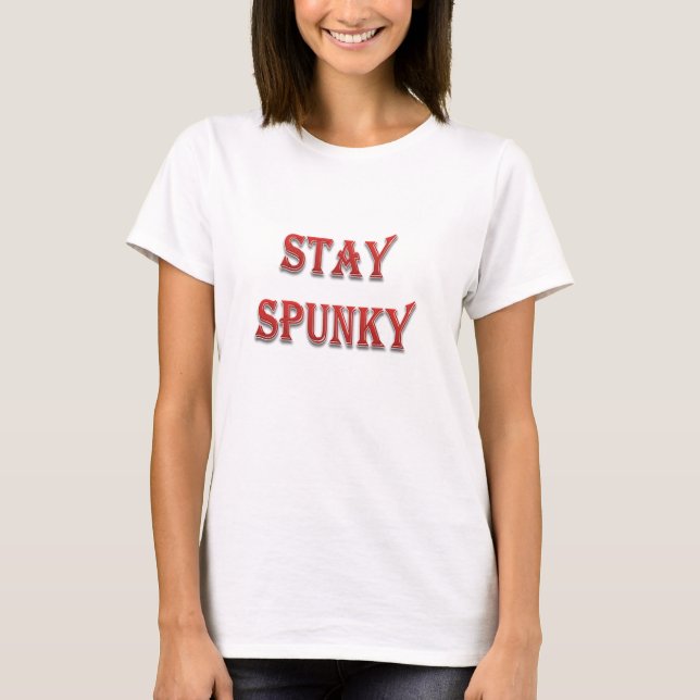 Camiseta Menina Spunky Valor Tremendo De Orçamento De Mensa (Frente)