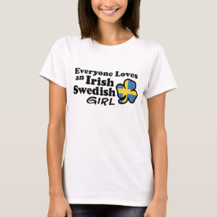Camiseta Menina sueco irlandesa
