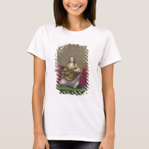 Camiseta Menina turca, bordando, século XVIII (engravin