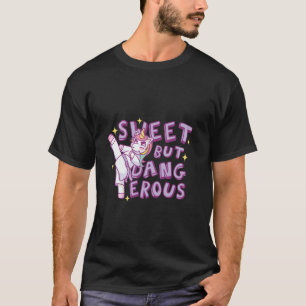 Camiseta Menina Unicórnio de Karatê Fofa Clássica Arte Marc