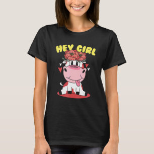 Camiseta Menina Vaca Animal de Fazenda Fofo Gado Mulher