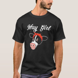 Camiseta Menina Vaca Animal de Fazenda Fofo Gado Mulheres F