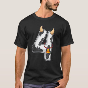 Camiseta Menina Vaqueira Menino Fazendeiro Quarto 4º Aniver