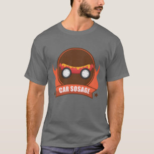 Camiseta menina vintage salsicha de carro