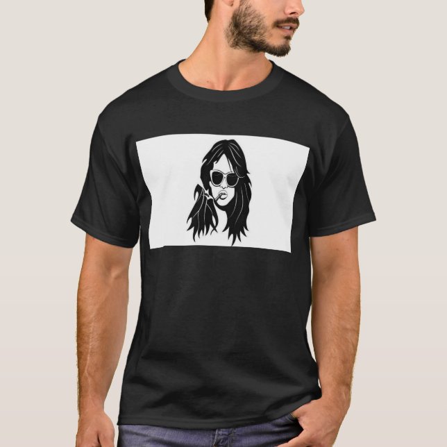 Camiseta Menina Vivacious nas máscaras (Frente)
