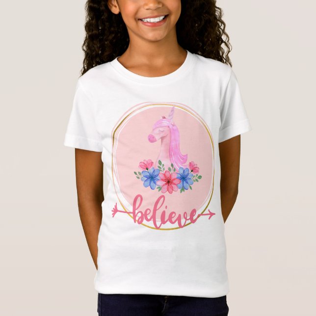 Camiseta Meninas - Acreditem no Tee. (Frente)