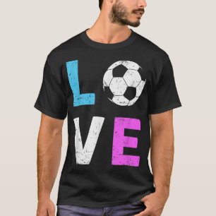 Camiseta Meninas Adoram Futebol Eu Amo Jogador De Esporte L