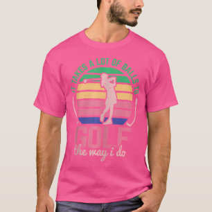 Camiseta Meninas Adoram Golfe Para Golfe Com Gol Engraçado