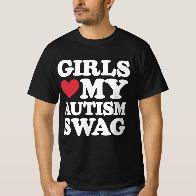 Camiseta Meninas Adoram Meu Autismo Engagam Engraçada Consc (Frente)