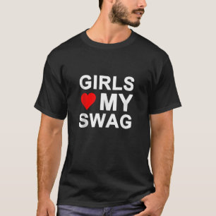 Camiseta Meninas Adoram Minhas Raparigas Swag Coração Meu T