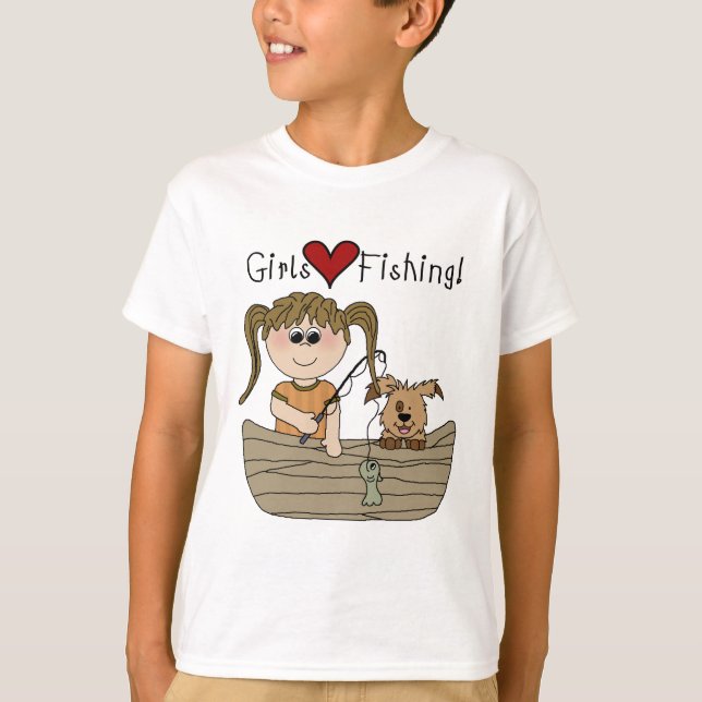 Camiseta Meninas Adoram Pesca (Frente)