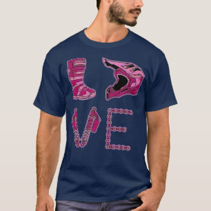 Camiseta Meninas Adoram Sujeira Bikes Motocross Mulheres AT