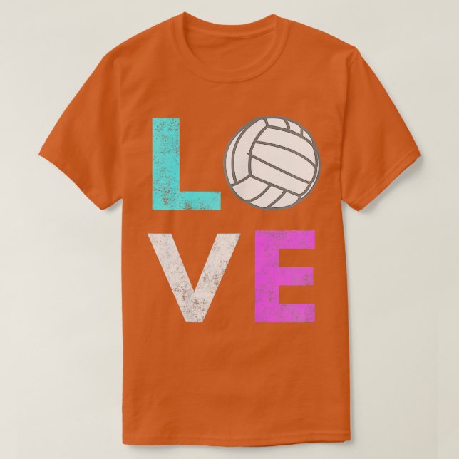 Camiseta Meninas adoram vôlei divertida presente de anivers (Frente do Design)