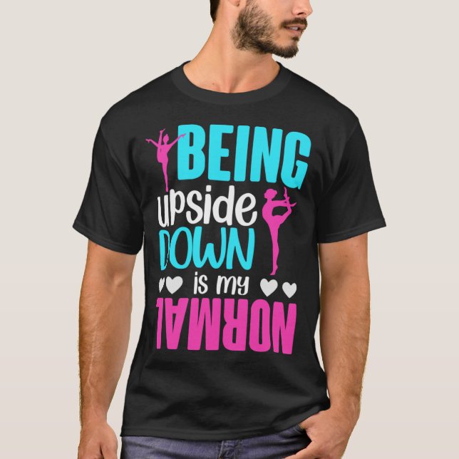 Camiseta Meninas ao contrário é minha ginástica normal (Frente)