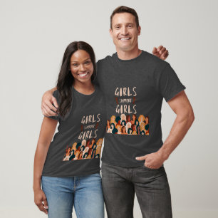 Camiseta Meninas apóiam Meninas